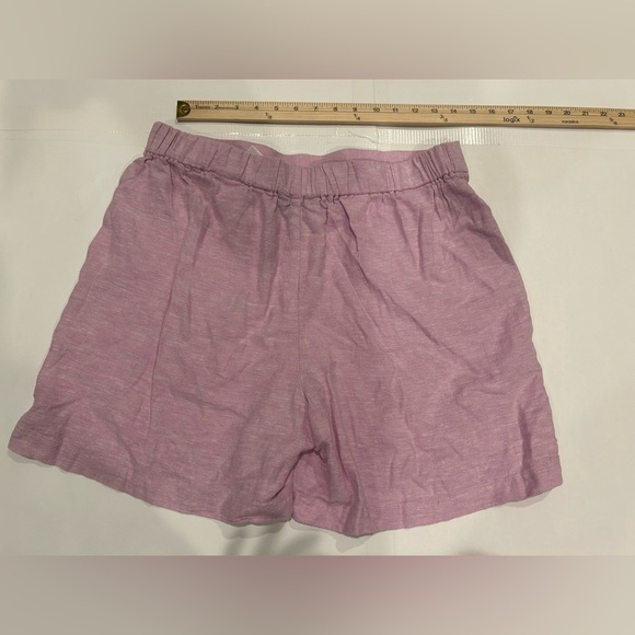 Banana Republic Factory Linen Blend Shorts Women’s Medium Purple Pockets - Picture 2 of 8